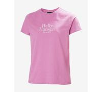 T-shirt Helly Hansen Core Graphic 2.0 manica corta rosa donna - M