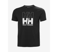 T-shirt Helly Hansen Core Graphic T 2.0 manica corta nero intenso bianco - L