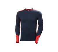 Maglietta funzionale da uomo Helly Hansen Lifa Merino Midweight Crew Taglia: XL / Colore: blu scuro