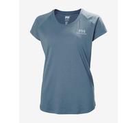 T-shirt Helly Hansen Nord Graphic Drop manica corta blu grigiastro donna - S