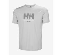 T-shirt Helly Hansen Tech Graphic 2.0 bianco grigiastro - L