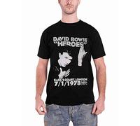 T Shirt Heroes Earls Court David Bowie (Nero) - Small