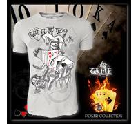 HOTSPOT DESIGN Big Game, Draw In The Deck, grigio, collezione Poker T-Shirt