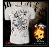 HOTSPOT DESIGN The King Of Carpfishing, grigio-grigio, Collezione Poker T-Shirt