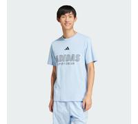 T-shirt House of Tiro Linear Graphic Glow Blue L