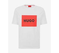 T-shirt HUGO Big Square Logo manica corta bianco rosso nero - S
