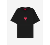 T-shirt HUGO Dalentin nero rosso - L