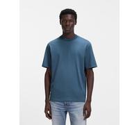 HUGO T-shirt relaxed fit in cotone con logo stampato - Style Dapolino, 50488330 Blu XS