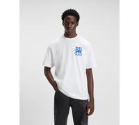 HUGO Maglietta 'Dartox_RB' blu / bianco Uomo HUGO XS blu / bianco