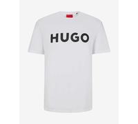 T-shirt HUGO Dulivio manica corta bianco puro nero - S