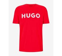 T-shirt HUGO Dulivio manica corta rosso bianco - XS