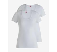 T-shirt HUGO Twin Basic manica corta bianco donna (2 unità) - XS