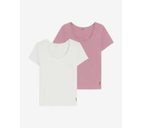 T-shirt HUGO Twin RN manica corta bianco rosa donna (2 unità) - XS