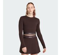 T-Shirt Hyperglam Cropped Long Sleeve Aurora Coffee XL