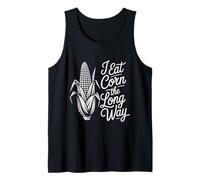 T-Shirt I Eat Corn The Long Way, Divertente Idea Regalo Canotta