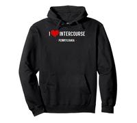 T-shirt I Love Intercourse Pennsylvania Keystone State PA 412 Felpa con Cappuccio