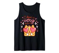 T-Shirt I Love You Gatti Love Teshirt, Impressionante Gatto Cuori Canotta