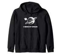 T-shirt "I Need My Space" Astronomy Astronaut Introverts Felpa con Cappuccio