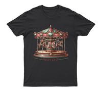 T-shirt I Run On Coffee unisex regalo retrò stagionale divertente Natale...