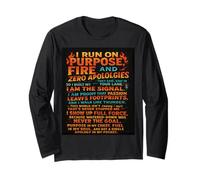 T-shirt I Run on Fire The Unstoppable Energy per Bold Souls! Maglia a Manica