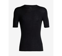 Icebreaker Maglietta Base Layer 175 Everyday Crew – Lana merino manica corta – Nero S Uomo