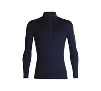 T-shirt Icebreaker 200 Oasis LS Half Zip (BLU SCURO) Uomo L