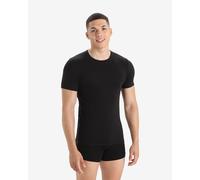 Intimo tecnico icebreaker anatomica ss crewe (nero/monsoon) uomo