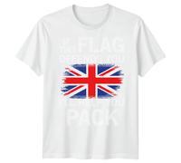 T-shirt If This Flag Offends You Union Jack maglietta Patriotic Britain...