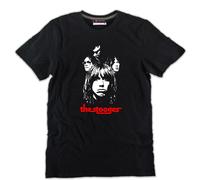 T-shirt Iggy Pop Stooges nera punk rock band musica anni 70 80 ottimo cotone