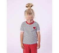 T-shirt in cotone a maniche corte a righe Blu 10 anni - 138 cm Tinta unita