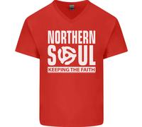 T-Shirt In Cotone A V Da Uomo Northern Soul Vinyl 33RPM Record Insert