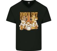 T-Shirt In Cotone A V Halloween Con Gnomi Al Profumo Di Zucca