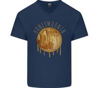 T-Shirt In Cotone A V Per Uomini Honeymoon Honey Moon