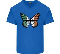 T-Shirt In Cotone A V Per Uomo Irish Butterfly Irlanda
