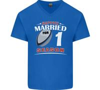 T-Shirt In Cotone A V Per Uomo Per Il 1° Anniversario Di Matrimonio