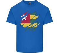 T-Shirt In Cotone Con Bandiera Del Togo Uomo Per Il Calcio