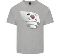 T-Shirt In Cotone Con Bandiera Della Corea Del Sud Per Il Giorno Del Calcio Uomo