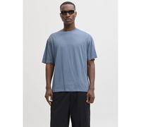 T-shirt in cotone organico Blu L Tinta unita