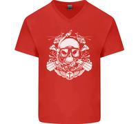 T-Shirt In Cotone V-Neck Per Uomini Marine Scuba Diver Navy Seals SBS