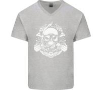 T-Shirt In Cotone V-Neck Per Uomini Marine Scuba Diver Navy Seals SBS