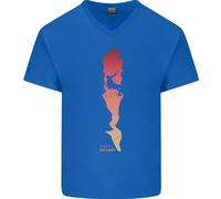 T-Shirt In Cotone V-Neck Per Uomo Rock Climbing Theres No Limit