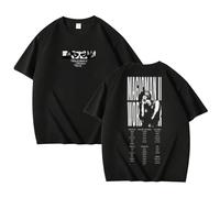 T-Shirt in Cotone Vintage Camicie Moda Uomo Donna Camicie Magic-MAN2 Top Estivo(Black,2XL)