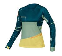 T-shirt in fantasia a maniche lunghe da donna Endura MT500 LTD Bleu XL