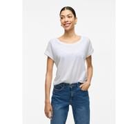 Vila Clothes White Cotton T-Shirt - IT40|S
