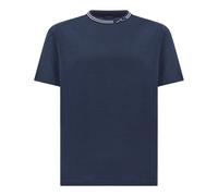 T-Shirt in jersey di cotone perlé, Uomo, BLU DAMA, Taglia: M
