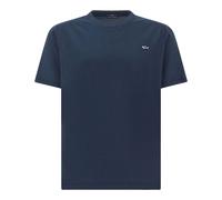 T-shirt in jersey di cotone, Uomo, Blu, Taglia: S