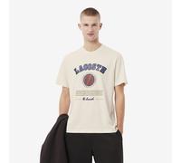 T-shirt da uomo Lacoste Print Cotton - ecru white - Beige (XL)