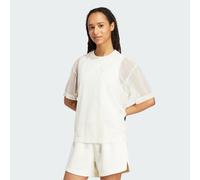 adidas Femme Soft Lux Mesh Tee, off White, M