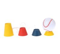 T-shirt In Plastica Inverno Rosso Giallo Blu - 4 Pezzi In Gomma T-shirt Da Golf Inverno | Accessori Per La Formazione Nel Tempo | 4 Diverse Altezze Per Il Kit Di Allenamento Del Tappeto D