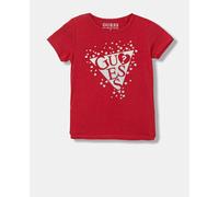 T-Shirt Infant Bambina Guess Logo Strass K6RI10K6YW4 G532 Rosso